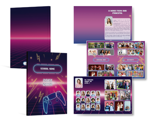 Laurea Studio Elementary School Yearbook Theme: Level Up